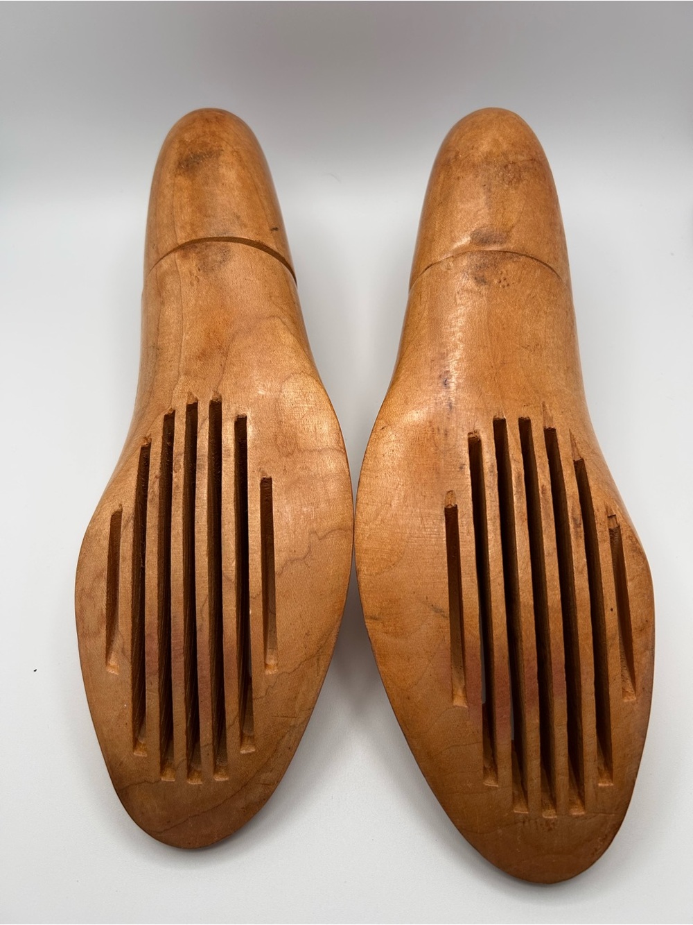 Vintage Jarmin Wooden Shoe Trees - Men’s Brown Shoe Stretchers size 8 - Picture 7 of 9